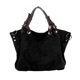 thumbnail image 1 of Bolso de mano de lona de gran capacidad de 25 x 15 cm, moderno, informal, de poliéster y algodón, para mujer (negro), 1 of 7