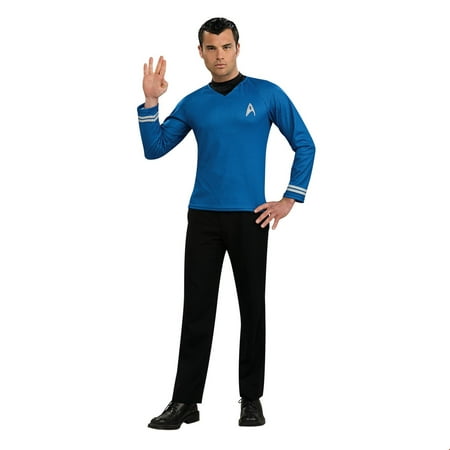 Star Trek Mens Movie Blue Shirt Adult Halloween
