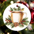 thumbnail image 6 of Christmas Coffee Christmas Ceramic Ornament Hot Fresh Cafe 2024 Ornament Christmas Home Office Tree Decorations Christmas Ornament for Family Sister Friend, 6 of 8
