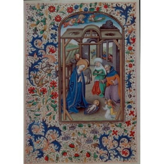 Nativity the Book of Hours Manuscripts Poster Print - 18 x 24 in.