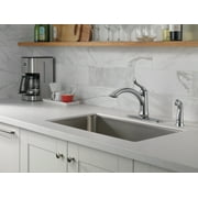 Delta Linden Single-Handle Kitchen Faucet w/ Sprayer - 4453-AR-DST - Arctic Stainless