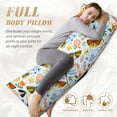 thumbnail image 5 of Gaeub Insects and Flowers Printed Long Body Pillowcase Envelope Closure 1 Pack Wrinkle for Night Sweats - 20x54 in, 5 of 8