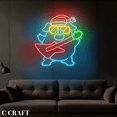 thumbnail image 4 of C-CRAFT Pig Rock Star Neon Led Light Wall Art for Christmas Rock Music Band Decor, 4 of 4
