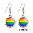 thumbnail image 4 of Rainbow Pride Gay Lesbian Contemporary Novelty Dangling Drop Charm Earrings, 4 of 4