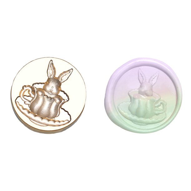 Cabezal de cobre esmaltado de 25mm, cabezal de cobre de sellado de cera Vintage clásico para tarjeta de boda JShteea El nuevo