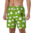 thumbnail image 2 of Balery Funny Sheep Doing Yoga Mens Swim Trunks Swim Shorts for Men Quick Dry Inseam Beach Shorts with Compression Liner Pocket-Medium, 2 of 9