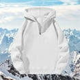 thumbnail image 2 of Kaemgyyd Hoodie for Women Fleece Solid Color Half Zipper Pullover Casual Long Sleeve Regular Fit Sweatshirts for Women Fall Clothes, 2 of 3