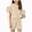 Khaki, variant on Grblisyd Girls Short Sets Cute Ruffle Short Sleeve T Shirts and Drawstring Elastic Waist Biker Shorts Fashion Set Ages 2-12 Years