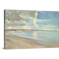 Great BIG Canvas | "Reflected Clouds, Oxwich Beach, 2001" Canvas Wall Art - 30x20