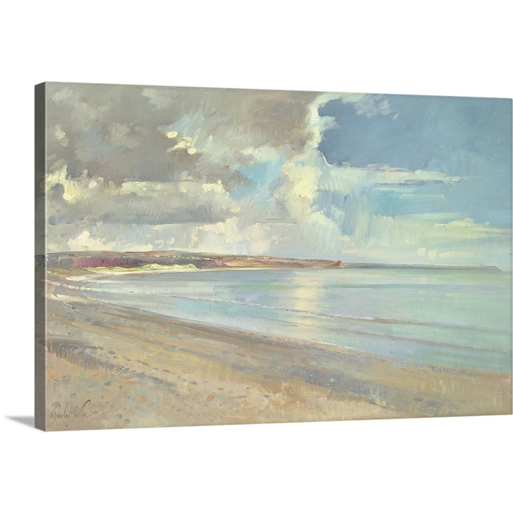 Great BIG Canvas "Reflected Clouds, Oxwich Beach, 2001" Canvas Wall