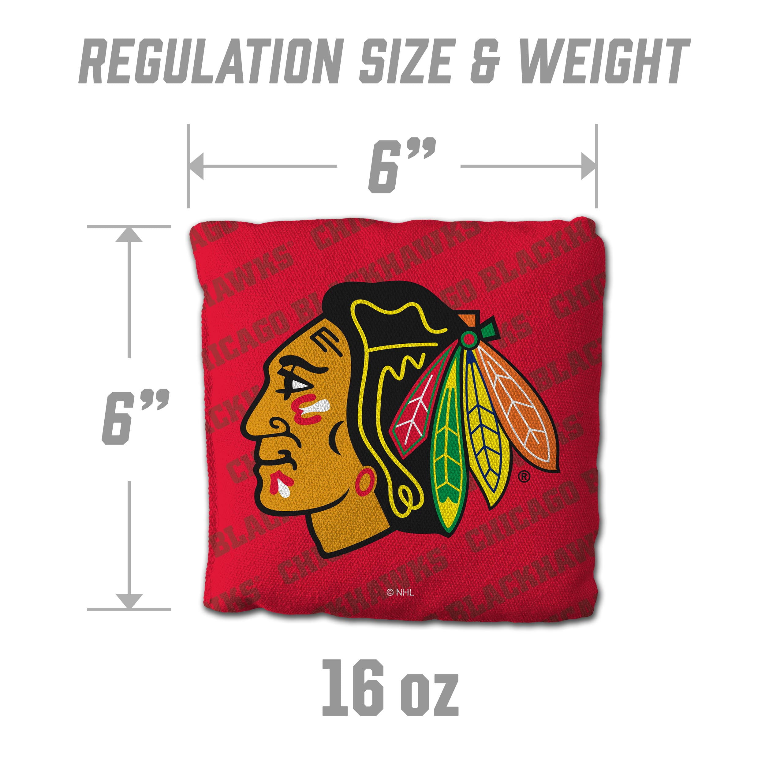 NHL Chicago Blackhawks Cornhole Bags - 4PK - Red
