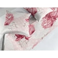 thumbnail image 2 of Flowers Boho Bed Runner Set, Vintage Design Romantic Roses Pattern with Peony Silhouettes Art, Decorative Bedding Scarf & 2 Pillow Shams for Hotels Homes, Queen, Pale Pink and Dark Pink, by Ambesonne, 2 of 3