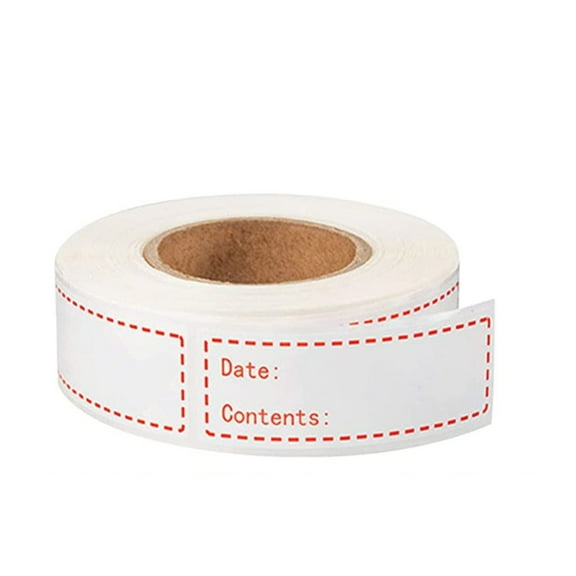 150 Freezer Refrigerator Food Labels Reminder Water Oil Resistant in Roll ,Removable Adhesive(1 x 3 Inch )