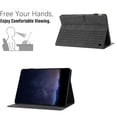 thumbnail image 3 of Allytechgroup Slim Case for Kindle Fire HD 8 & Fire HD 8 Plus Tablet 8" (12th Generation 2022), Premium PU Leather Folio Flip Cover Stand Anti-Scratch Cards Slots Smart Case Cover, Black, 3 of 7