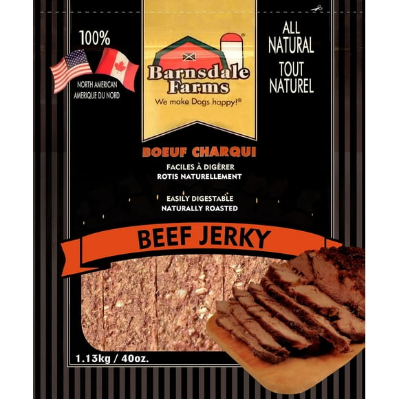 Gâterie pour chiens de Barnsdale Farms Charqui de boeuf