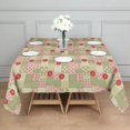 thumbnail image 3 of Pioneer Flower Floral Print Pattern Square Tablecloth, Waterproof Wipeable Spillproof Washable Table Cover for Home Kitchen Party Decor, 52"x52", 3 of 6