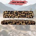 thumbnail image 4 of ZIATUBLES UTV Front Seat Covers 2-Piece Set with Leopard Print, Compatible with Kawasaki Mule 3000 3010 3020 4000 4010, St. Patrick’s Day Wear-Resistant Polyester Replacement Protector, 4 of 8