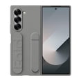 thumbnail image 1 of Funda de silicona para Samsung Galaxy Z Fold 6 con soporte gris, 1 of 6