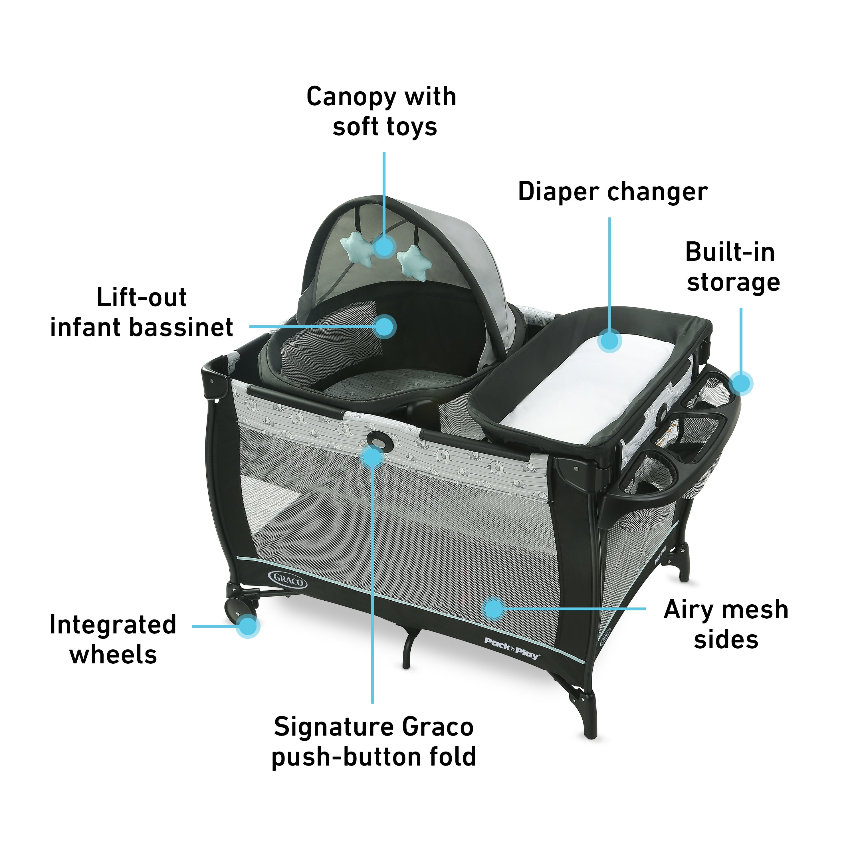 graco bassinet insert for pack and play