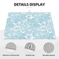 thumbnail image 4 of Dish Drying Mat, White Light Blue Paisley Absorbent Microfiber Kitchen Mat, Heat Resistant Drying Mat Kitchen Counter for Dishes, Utensils, Pots, Pans, Drainer Mats 18x24in, 4 of 7