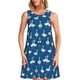 thumbnail image 1 of Disketp Cartoon Geese With Xmas para Vestido sin Mangas para Mujeres, Vestidos de Verano para Mujeres, Casual y Holgado para la Playa, 1 of 7