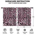 thumbnail image 2 of Blackout Kids Curtains,Pink and Black Of Leopard Print Childrens Insulated Curtains Set Of 2,Bedroom Essentials,Toddler Room Decor 42"x54", 2 of 5