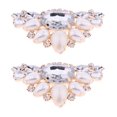 thumbnail image 1 of 2 Uds Clips de cristal para zapatos de Mujer Sunnimix Adornos de zapatos de cristal Champagne, 1 of 8