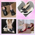 thumbnail image 6 of 1set 4Pcs Pearl Shoe Clips Bowknot Rhinestone Shoe Buckles Detachable Shoe Buckle Clips with Black Pearl Beads Shoes Decoration Charms for Wedding Party Women Heel Shoe Embellishments, 6 of 6