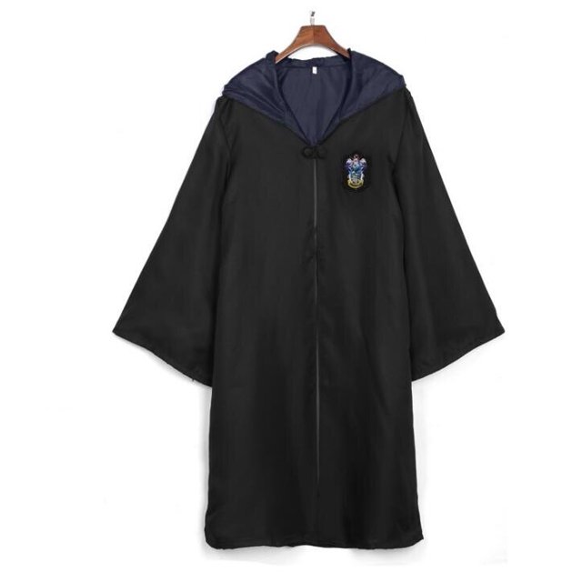 Harried-Disfraz de Harry Potter, Túnica mágica, capa con corbata, bufanda, varitas mágicas, gafas, vestido, faldas, suéter, Disfraces de Halloween y Navidad