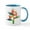 White/Blue Inside, variant on CafePress - Birds Of Paradise Trio Mugs - 11 oz Ceramic Mug - Novelty Coffee Tea Cup