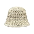 thumbnail image 2 of Sun Hat for Women Summer Straw Beach Hats Floppy Crochet Hat UV Protection Travel Bucket Hat Foldable Packable, 2 of 4