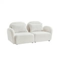 thumbnail image 6 of Single/ Double-seat/ 3-seated Sofa, Teddy Modern Sherpa Accent Upholstered Arm Chair For Living Room, Bedrooms, Corner, 6 of 8