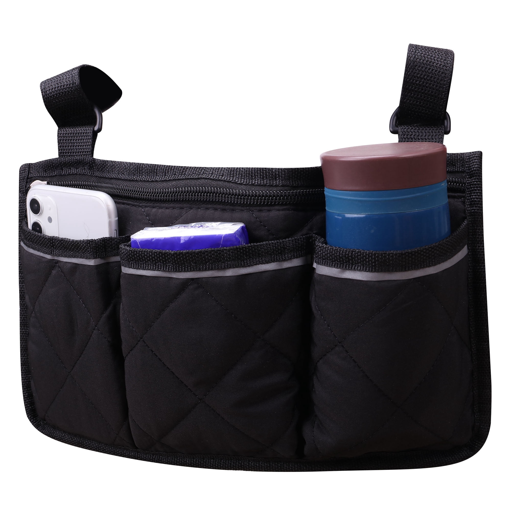 YouLoveIt Wheelchair Side Organizer Storage Bag Waterproof Armrest