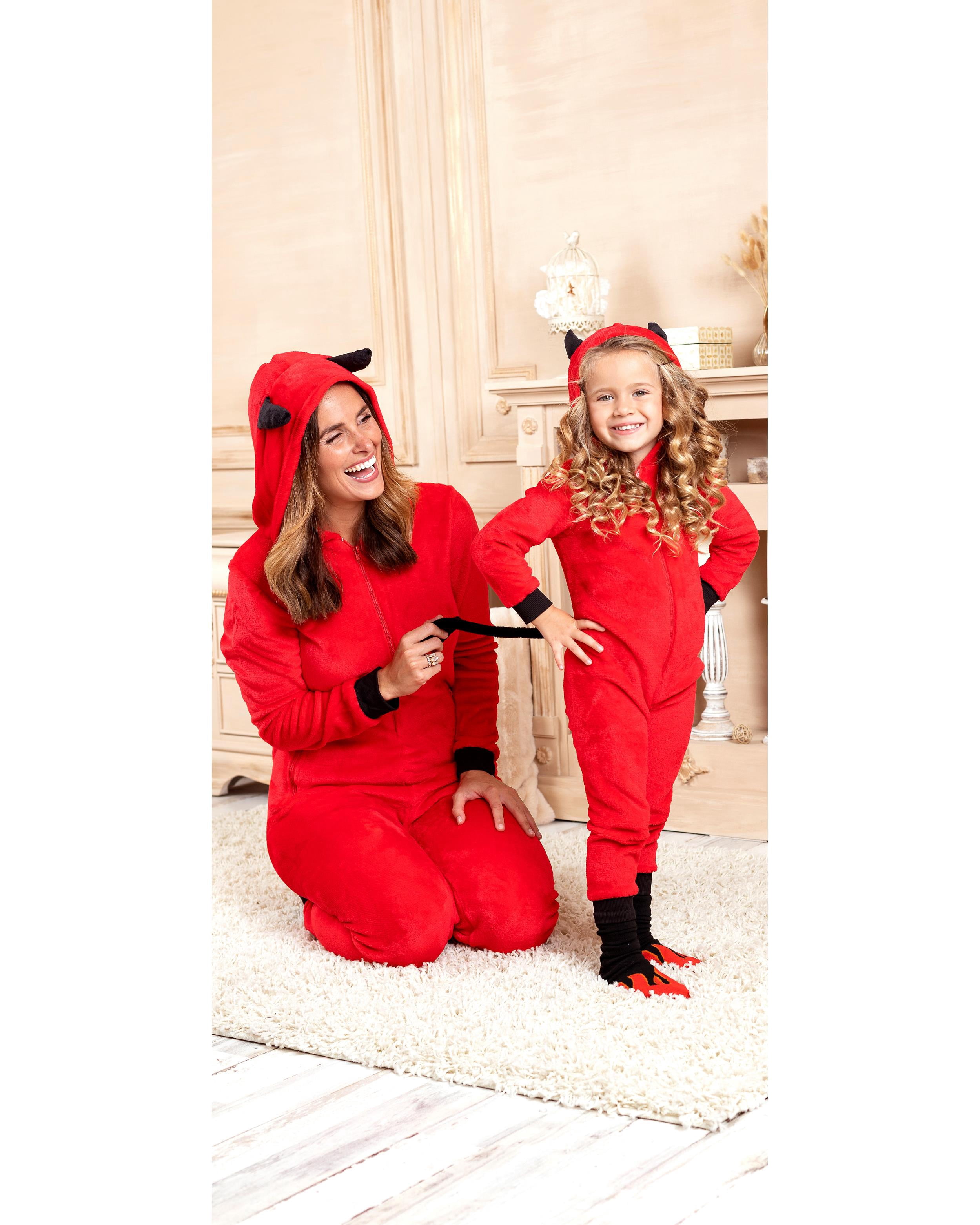Halloween Mommy & Me Onesie Pajama Costume, Devil (Womens), Size: XL, Prestigez