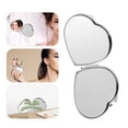 thumbnail image 2 of FELTECHELECTR Espejo compacto con forma de corazón, espejo cosmético plegable de doble cara., 2 of 7