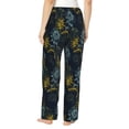 thumbnail image 3 of Naloa Sunflowers Print Women’s Ultra-Soft Comfy Pajama Lounge Pants with Pockets & Drawstring, 3 of 8
