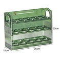 thumbnail image 3 of Egg Rack Rotatable Handle Design Protective Large Capacity Space-saving Store Eggs Reusable Refrigerator Door Egg Storage Container Kitchen Supplies, 3 of 12