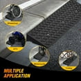 thumbnail image 3 of Nilight 3.2" Rise Curb Ramps, Heavy Duty Rubber Driveway Threshold Shed Ramp for Sidewalk Cars Lawn Mower Wheelchairs Motorcycles, 3300lbs Load Capacity, 3 of 7
