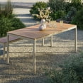 thumbnail image 2 of Finn Dining Table with Faux Wood Top in Natural, 2 of 10