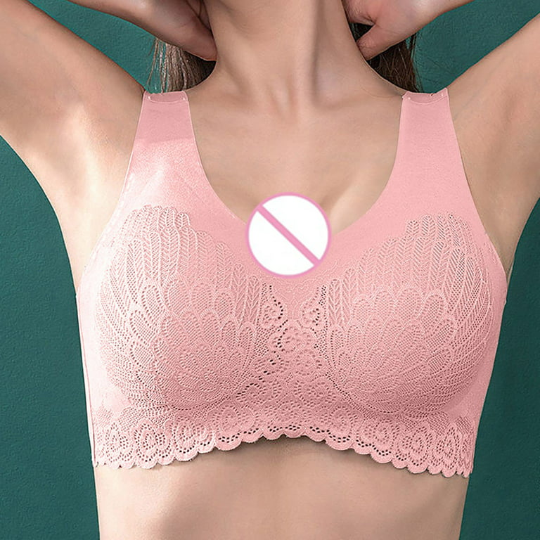 Meichang Womens Sports Bras Wirefree Lift T-shirt Bra Seamless Comfortable  Bralettes Stretch Yoga Gym Bras