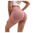thumbnail image 3 of Outfmvch Yoga Pants Women Gym Shorts Women Polyester Relaxed Pull-On Styling Straight-Leg Lightweight Two Pockets Short High Waisted Yoga Pants For Women Pink S, 3 of 9
