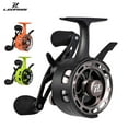 thumbnail image 2 of Ice Fishing Reel Large Spool Diameter Ice Fishing Equipment Wear-Resistant 3+1 BB Ice Fishing Gear for Sea Lake Pond Metal Spool, 2 of 19