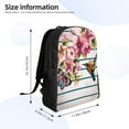 thumbnail image 4 of Haiem Bird and Floral Backpack - Stylish and Durable 15-inch Laptop Backpack with Waterproof Oxford Fabric, 4 of 8