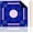 Navy Blue Mandala, variant on Mahjong Mat with Rules 31.4" x 31.4", American Mahjong Table Mat, Non Slip Rubber Backing Mahjong Game Mat, Noise Reducing Waterproof Mahjong Playing Mat with Carry Bag (Orange)