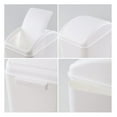 thumbnail image 3 of 3-Pack 4.5 Gallon Plastic Trash Can with Swing Top, Swing Lid Kitchen Garbage Can, White, 3 of 8