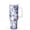 White-1, variant on 40 oz Tumbler with Handle and Straw, Blue White Floral Mug, Chinoiserie Style Stainless Steel Cup, BPA Free, Dishwasher Safe