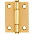 thumbnail image 2 of National Hardware 2 In. Brass Full-Inset Pin Hinge (2-Pack) N146-639, 2 of 3