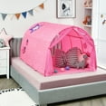 thumbnail image 2 of Costway Kids Bed Tent Play Tent Portable Playhouse Twin Sleeping w/ Carry Bag, 2 of 10