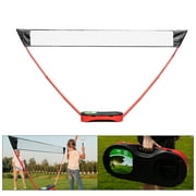 Portable Badminton Net Beach Volleyball Tennis Competition Sports Training Net Set, Professional Outdoor Indoor Tennis Volleyball Net For Beach Garden Indoor Outdoor Games,Red