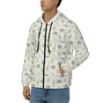thumbnail image 3 of Goofa African Animals Pattern Mens Full-zip Hoodie, Zip-up Pullover Hooded Sweatshirt, Kangaroo Pocket Hoodie Ideal for Daily Wear, Travel, and Home-XX-Large, 3 of 5